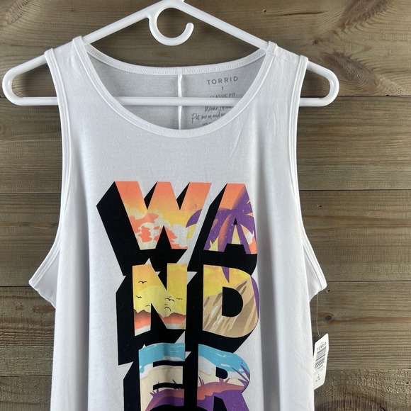 Torrid Womens Tank Top Signature Jersey Everyday Classic Wander Sleeveless 1X - Picture 2 of 5